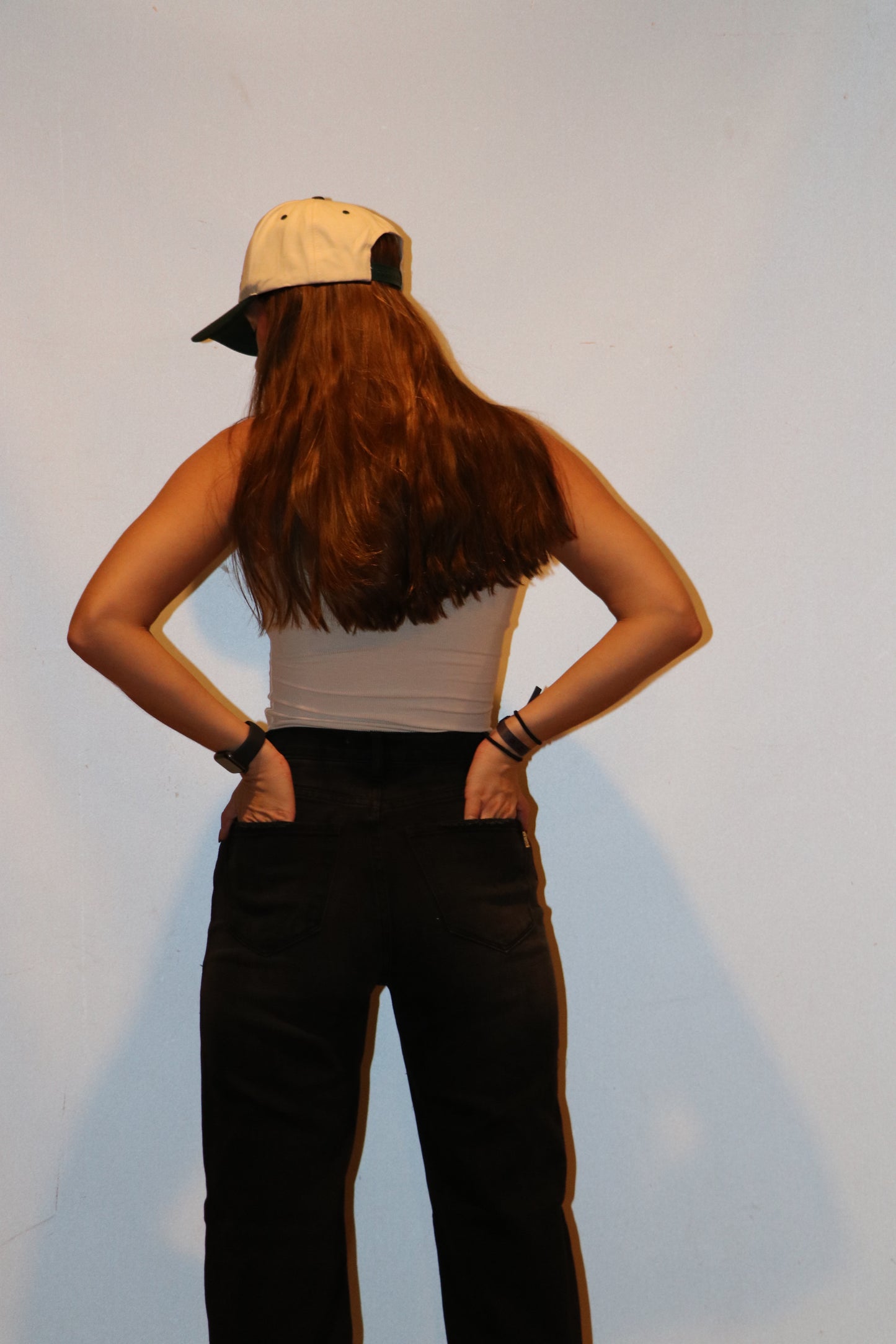 Everyday Black High-Waist Button Up Wide Leg Jeans