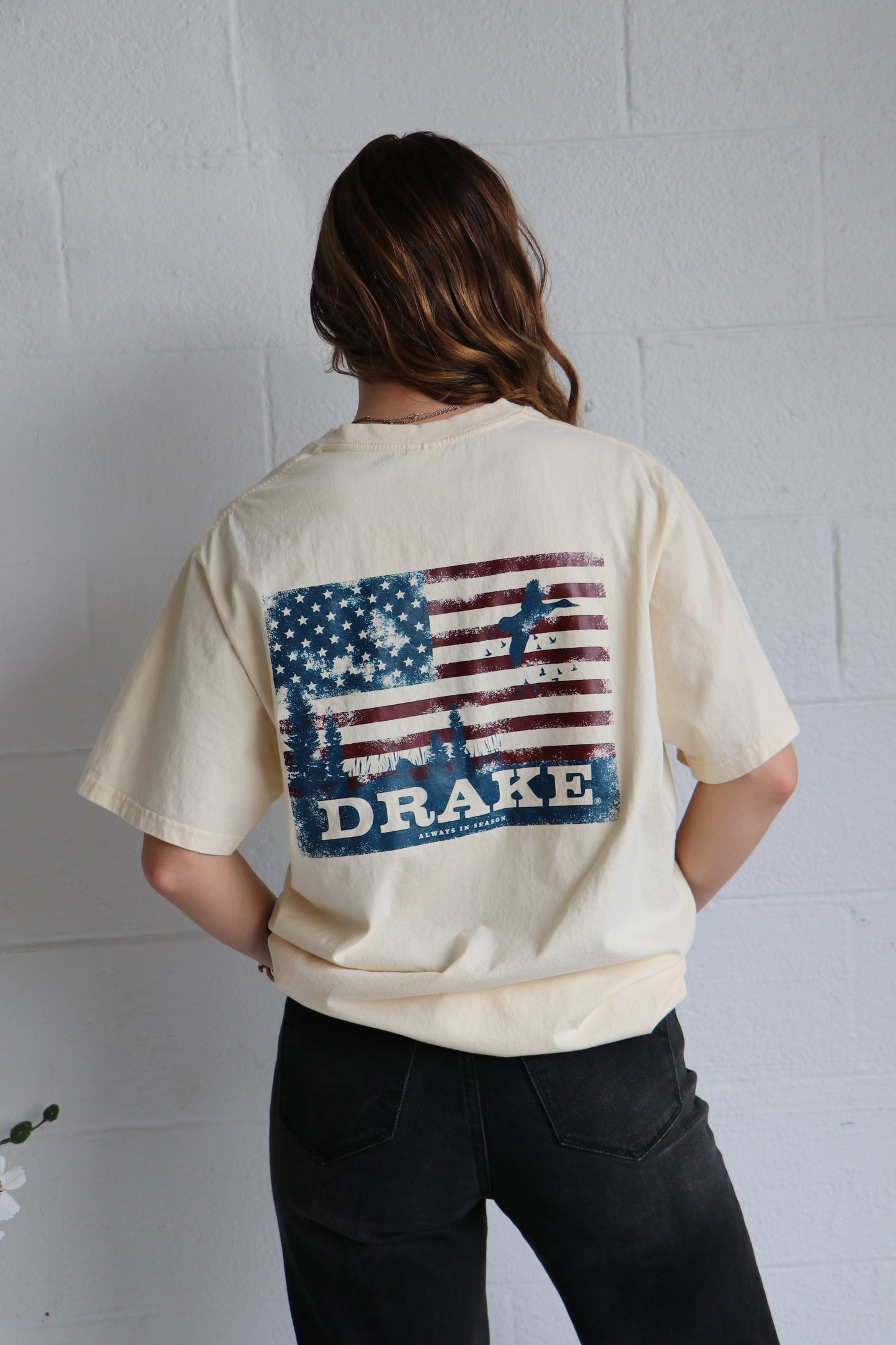 American Flag Duck Drake Graphic Tee