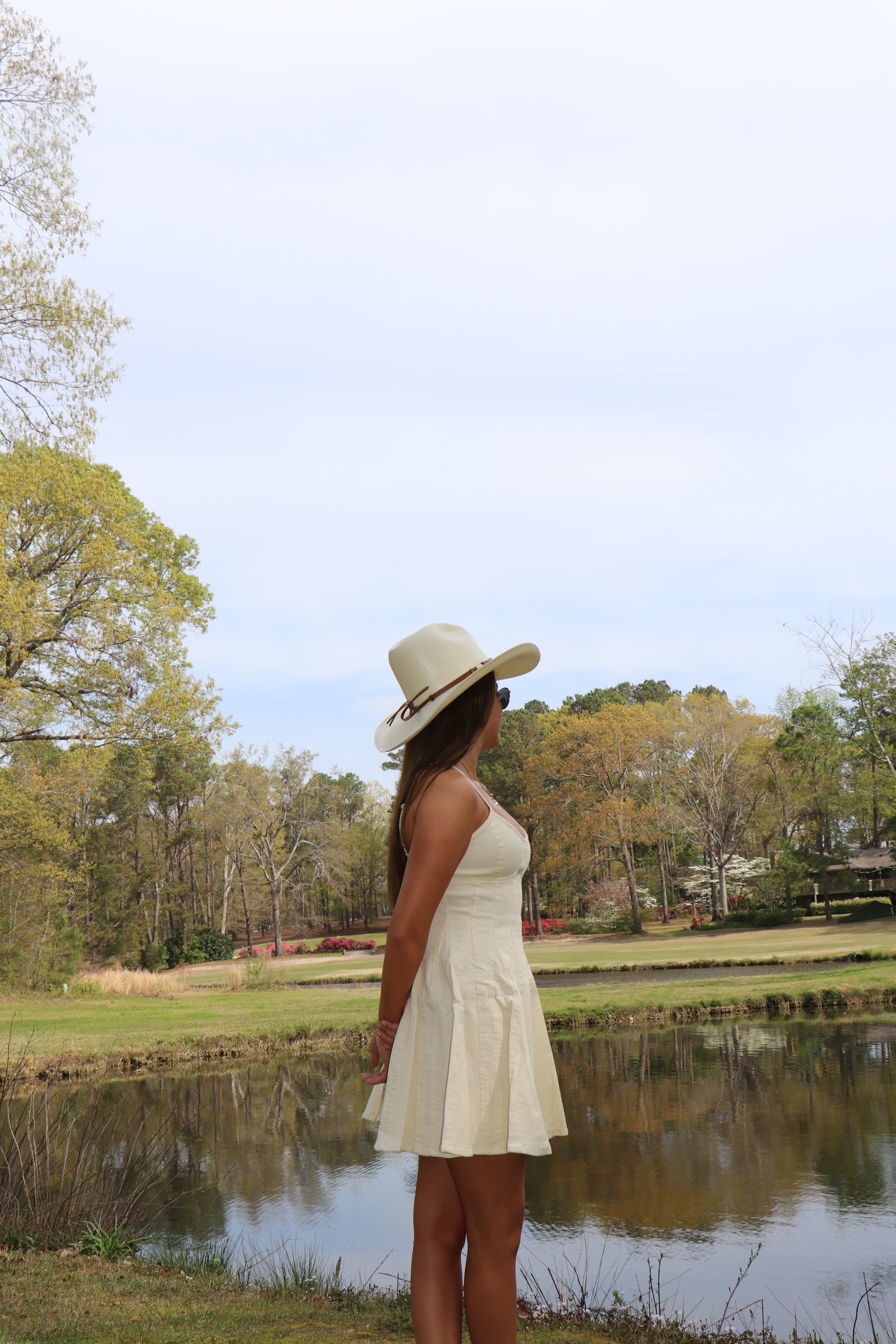 Sun Kissed Country Denim Fit And Flare Mini Dress