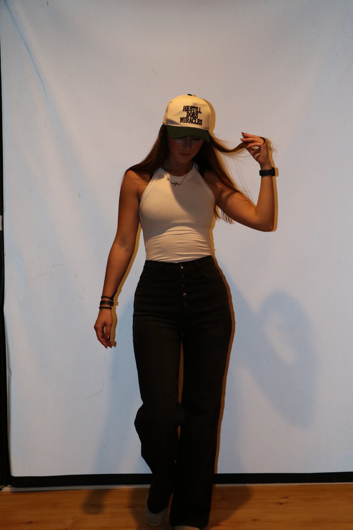 Everyday Black High-Waist Button Up Wide Leg Jeans