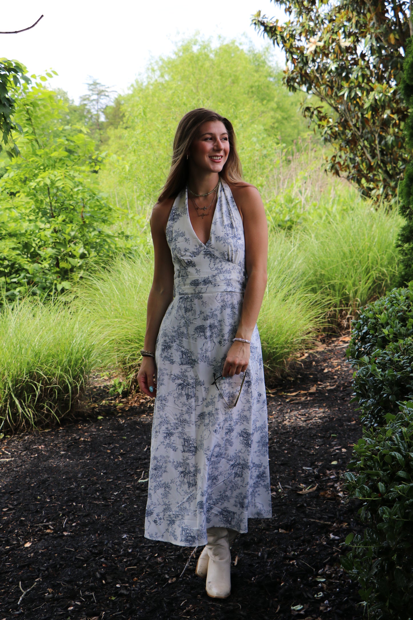 The Carolina Halter Midi Dress