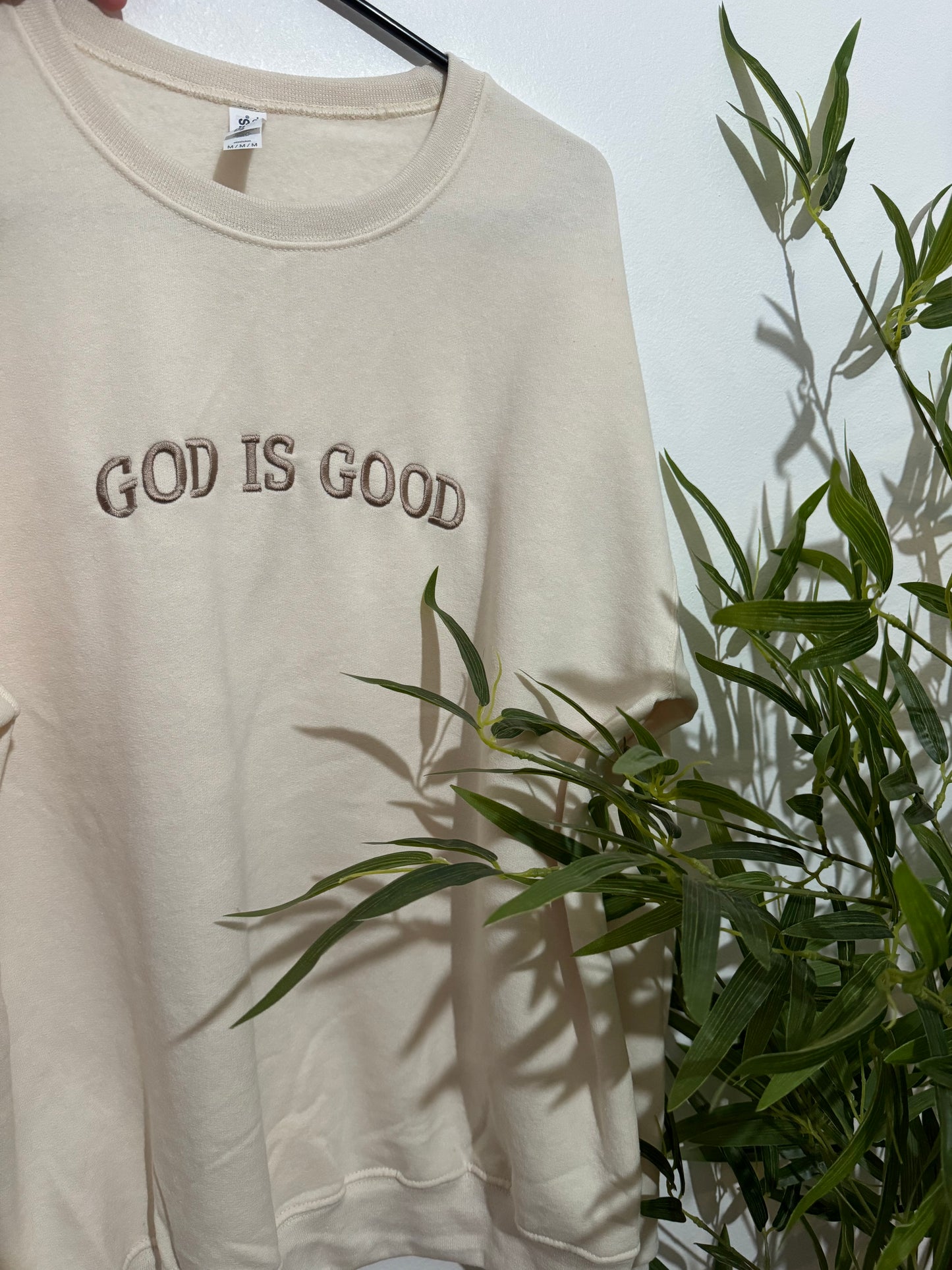 Embroidered GOD IS GOOD Sweatshirt