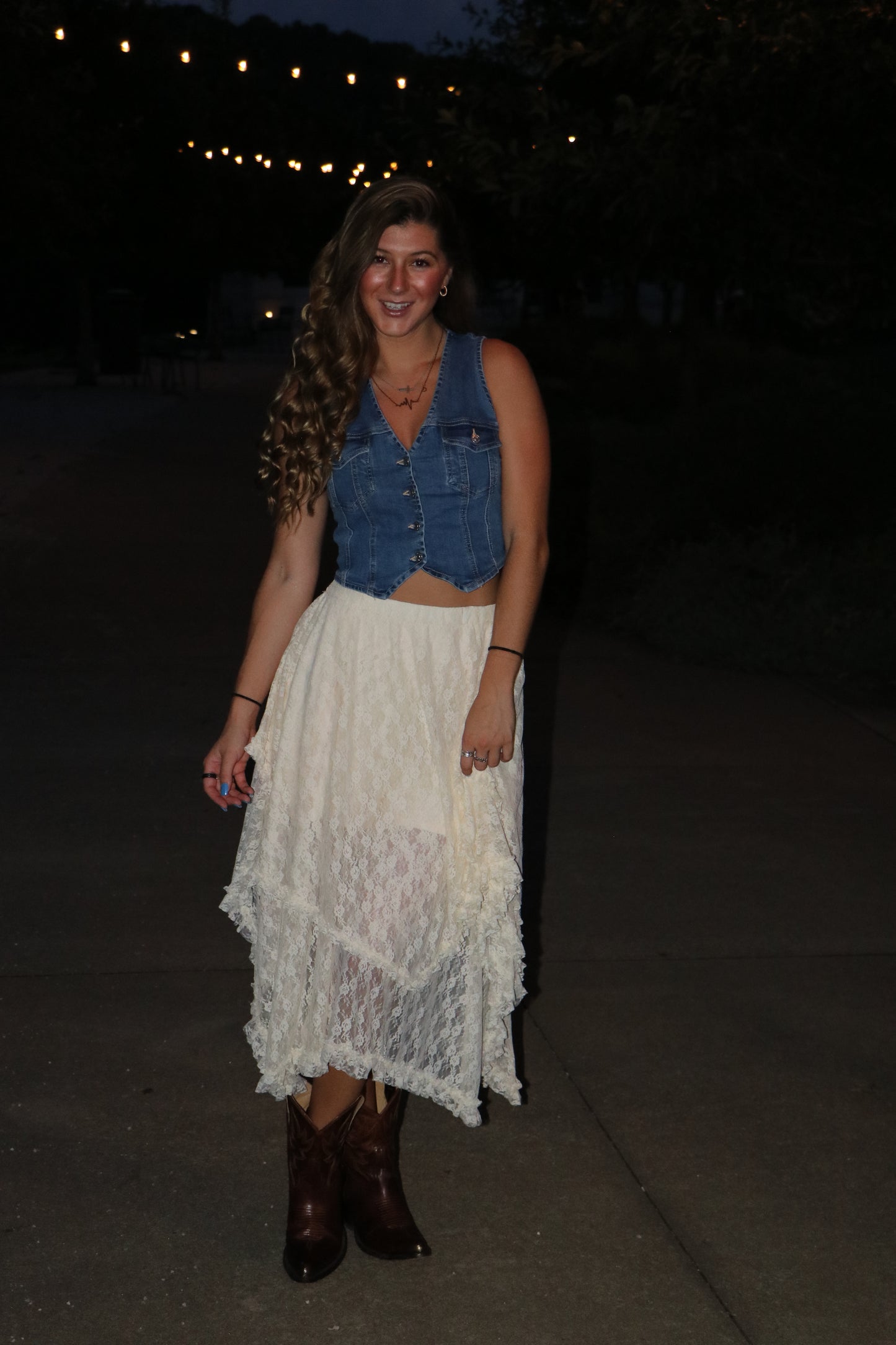 Sleeveless Denim Vest