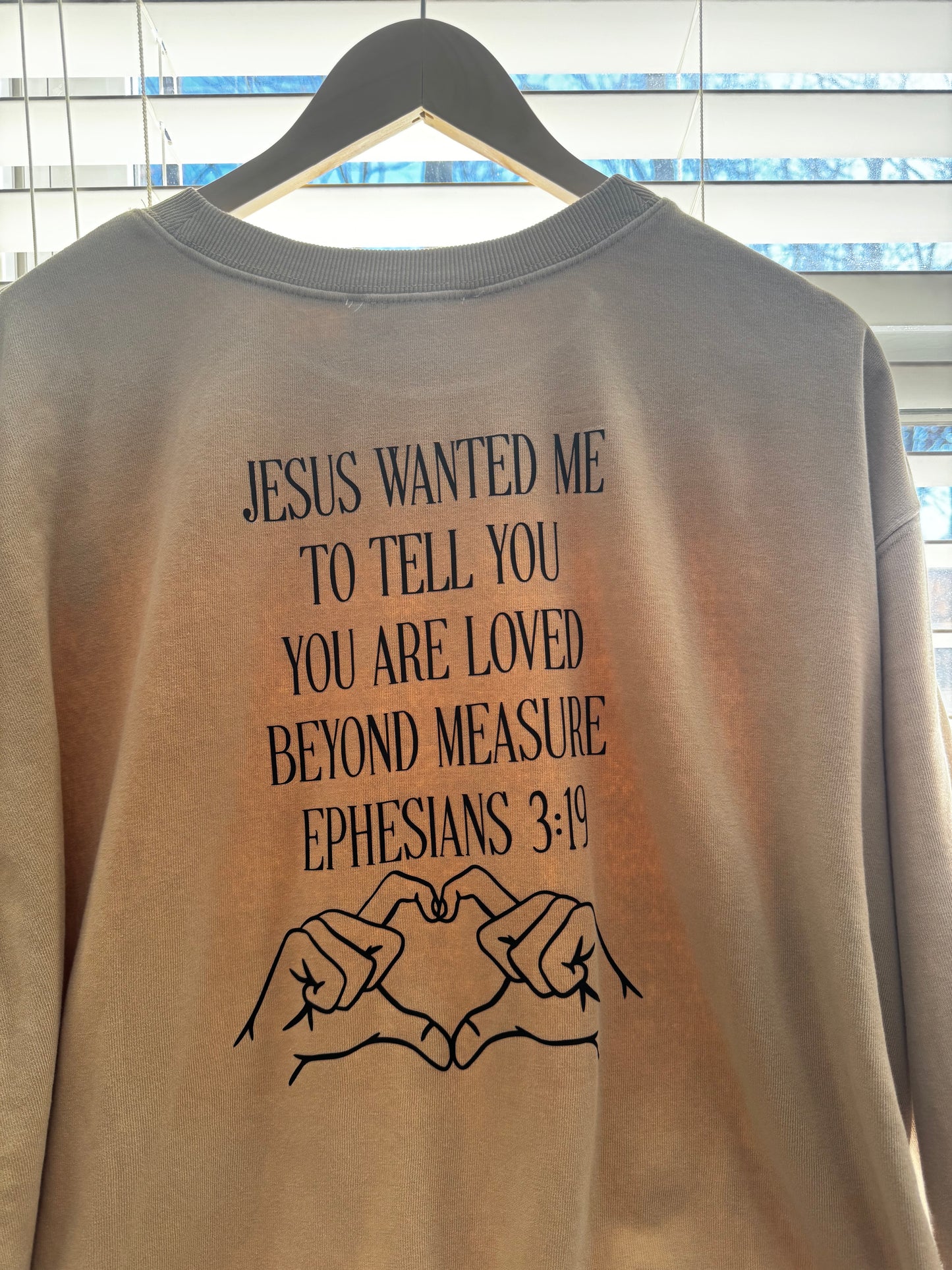 Ephesians 3:19 Drop Shoulder Crew Sweatshirt