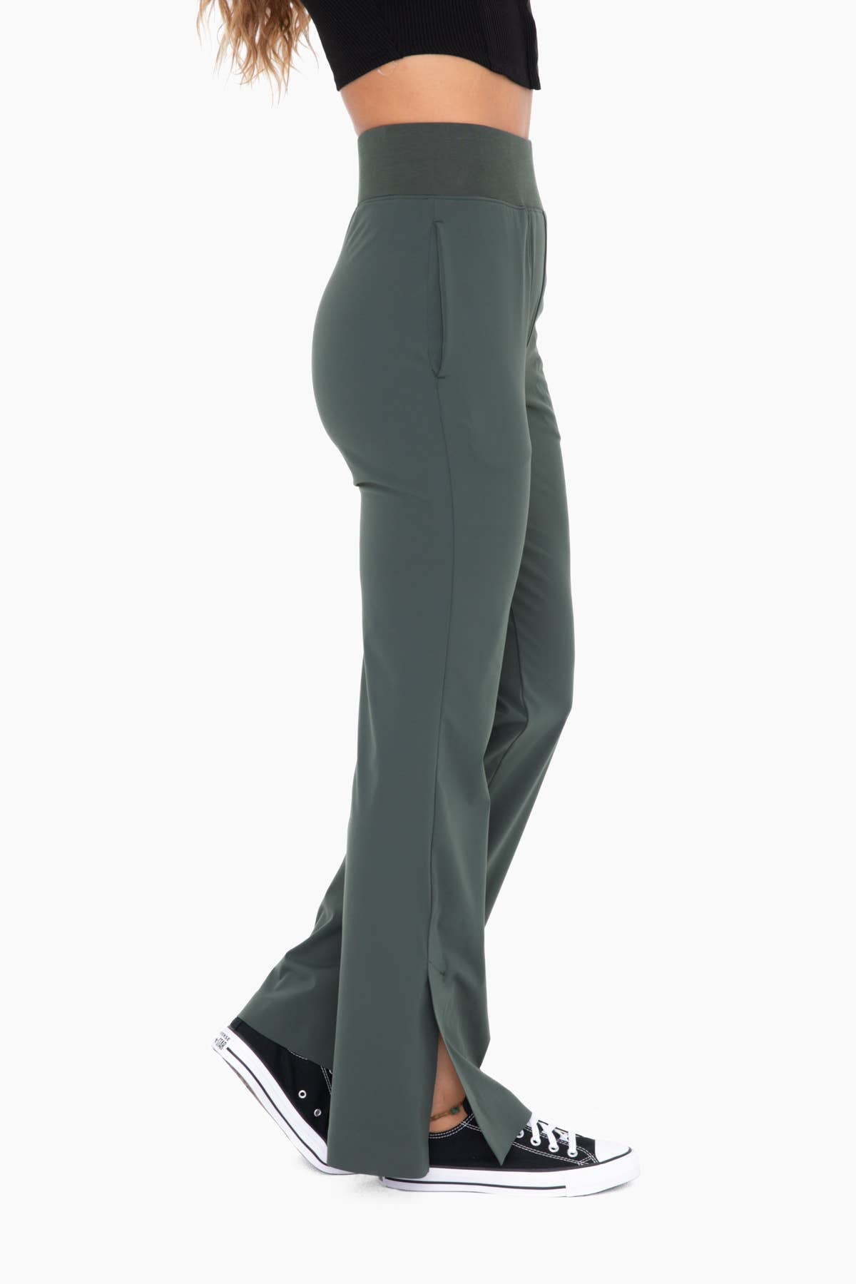 Graphene-Blend Wide Leg Active Pants